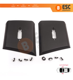 Fiat Ducato 3 Boxer 250 Jumper Relay 2 Daily 2006-2024 İçin Sağ Sol Ön Kapı Direği Bandı Delikli