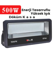 500W Led Projektör Park Bahçe Çevre Site Bina Tabela Dış Mekan Led Lamba (Beyaz)