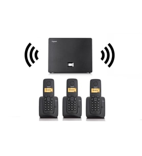 Gigaset 3 Dahili Dect Telsiz Kablosuz Telefon Santrali Beyaz