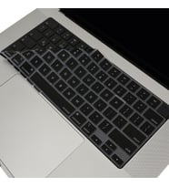 McStorey Macbook Air Pro M1-M2 ile Uyumlu Klavye Koruyucu A2681 A2442 A2485 A2780 US İngilizce Baskı (Siyah)