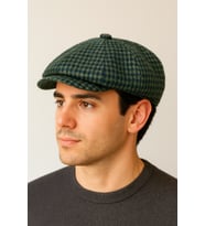 Kışlık Özel Kumaş Yünlü Peaky Blinders Model Dökümlü Unisex Yünlü Kasket Şapka