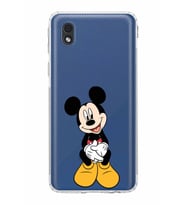 Samsung Galaxy A01 Core  Kamera Korumalı Kapak Mickey Mouse Tasarımlı  Şeffaf Kılıf