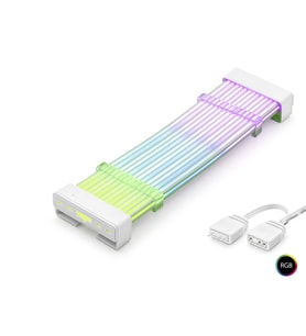 24 Pin Argb Anakart Güç Uzatma Kablosu Bükülebilir 2 Mm 108 Led Beyaz ND2812W