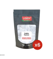 1 Kg x 6 Paket Yazar Buğday Nişastası