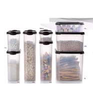 Tupperware Büyük Mega Çeyiz Oval  Saklama Set Siyah Kapak ESC
