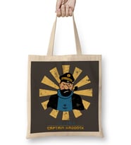 Captain Haddock Retro Japanese Tintin Bez Çanta Uzun Saplı