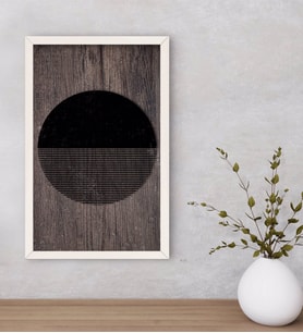 BK Home Modern Art Dekoratif Ahşap Beyaz Çerçeveli Tablo-5