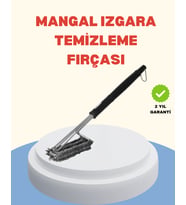 Uzun Saplı Izgara Temizleme Fırçası Çelik Telli - Lisinya
