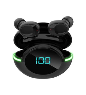 Y80 Yeni Bluetooth Kulaklık Tws Kablosuz Spor Koşu Su Geçirmez Gürültü Azaltma Siyah