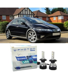 Honda Civic HB Led Xenon Uzun Far Ampulü H1 Access Yeni Seri Beyaz 2006+