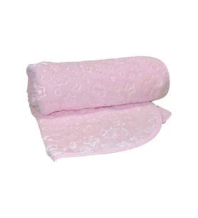Embos Peluş Bebek Battaniyesi 100 X 120 Pembe