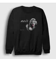 Presmono Unisex Siyah Noir Marilyn Monroe Sweatshirt 39121tt