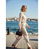 Kadın Çapraz Askılı Mini Tote Çanta Düz Desen Günlük Kullanım Çok Fonksiyonlu Omuz Askılı