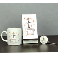 Bankacı Üçlü Set (Kupa + Telefon Standı + Anahtarlık) 002