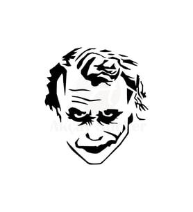 Joker Oto Sticker Siyah 30*33 Cm