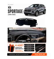 KİA SPORTAGE (2018-2021) Uyumlu Torpido Örtüsü Torpido Kılıfı - Siyah