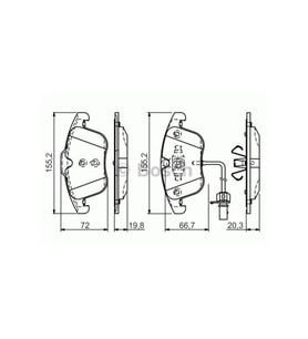 Bosch 0986495129 Ön Balata Audı A4 - A5 09 Gdb1814 0986tb3164 Volkswagen-audı-seat-skoda A4