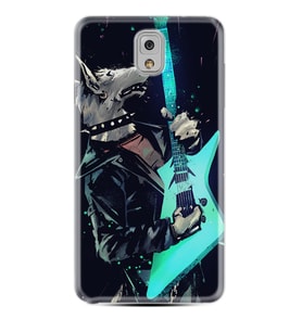 Samsung Note 3 4 5 8 9 20 Ultra 10 Lite Kılıf Desenli Silikon Dog Guitar 1789