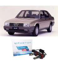 Alfa Romeo 90 Uzun + Kısa Far Ampulü H4 Ultimate Yeni Seri Beyaz 1984-1987