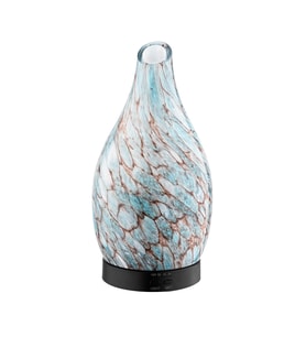 Discover Marble Dekoratif Işıklı Cam Hava Nemlendirici Esansiyel Uçucu Yağ Aroma Difüzörü