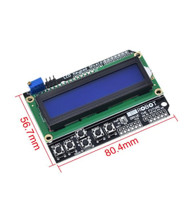 Arduino LCD Keypad Shield 1602 - 16x2 LCD Ekran ve Tuş Takımı