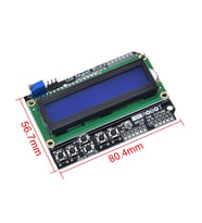 Arduino LCD Keypad Shield 1602 - 16x2 LCD Ekran ve Tuş Takımı