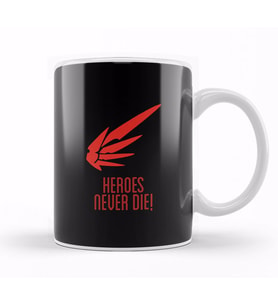 Mercy Heroes Never Die Wing Logo Overwatch Kupa Bardak Porselen