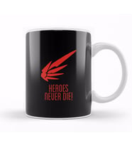 Mercy Heroes Never Die Wing Logo Overwatch Kupa Bardak Porselen