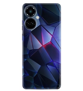 Camon 19 Pro Kılıf Resimli Desenli Silikon Platinium Series Üçgenler 2 1872