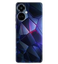 Camon 19 Pro Kılıf Resimli Desenli Silikon Platinium Series Üçgenler 2 1872