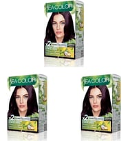 Sea Color Amonyaksız, Vegan, Doğal, Besleyici Kalıcı Saç Boyası%100 Beyaz Kapama (1 Paket 2 X 50 Ml