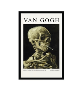 Van Gogh – Sanat Temalı Tasarım Hediye Not Kartı Kartpostal  10x15 cm (Beyaz-Siyah-Bej-Gri-İndigo)