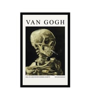 Van Gogh – Sanat Temalı Tasarım Hediye Not Kartı Kartpostal  10x15 cm (Beyaz-Siyah-Bej-Gri-İndigo)