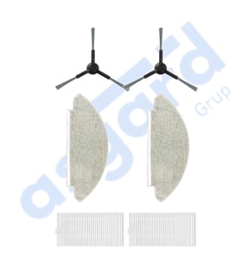 VİOMİ V5 – V5 PRO – ALPHA 2 PRO Uyumlu 2 Yan Fırça 2 Filtre 2 Mop PKT-iasgf0001033