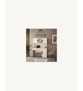 KATAMAR KİTAPLIKLI ÇALIŞMA MASASI-% 100 MDF
