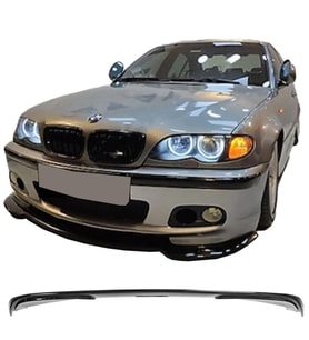 Bmw E46 MTech Ön Lip Plastik Parlak Siyah ön-ek-bodykit 1997 1998 1999 2000 2001 2002 2003 2004