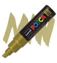 Uni Posca 8.0 Su Bazlı Poster Markörü Gold Pc-8k