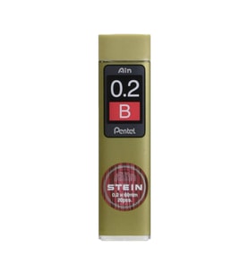 Pentel Ain Stein Min (Mekanik Kurşun Kalem Ucu) 0.2 mm B 20'li Tüp C272W-B
