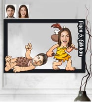 Kişiye Özel 3D  Ahşap Tablo Sevgili 30x40 -4