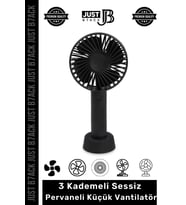 #MiniElFanı Usb Şarjlı 3 Kademeli Sessiz Taşınabilir Mini Fan Pervaneli Soğutucu Küçük Vantilatör