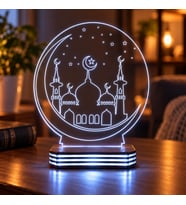 Kişiye Özel Hilal ve Cami Tasarımlı Gece Lambası