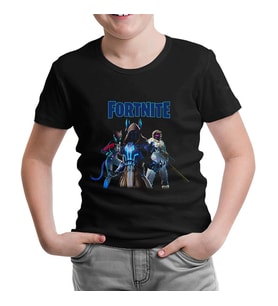 Fortnite - Ice King Siyah Çocuk Tshirt