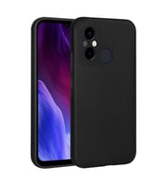 Xiaomi Redmi 12C Kılıf Kamera Çıkıntılı Soft Silikon (Siyah)