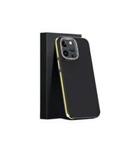Joko İphone 15 Pro Max Kılıf Aramid 600d Kevlar Karbon Fiber Magsafe Kapak - Sarı