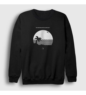 Presmono Unisex Siyah Wiped Out The Neighbourhood Sweatshirt 176568tt