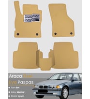 BMW 3 SERİSİ E36 (1990-2000) Uyumlu EVA Paspas Tam Set–Araca Özel,Su Geçirmez,Kolay Montaj