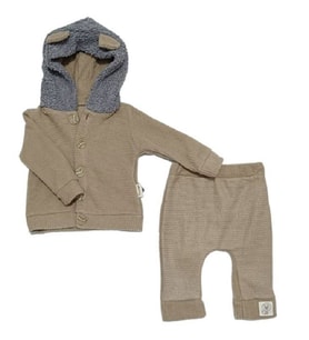 POPSHOPS BABY 700PS Bebek Aslanlı Taş Rengi İkili Takım  (Karışık)