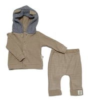 POPSHOPS BABY 700PS Bebek Aslanlı Taş Rengi İkili Takım  (Karışık)