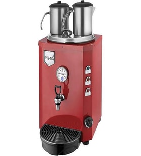Remta DE12 Jumbo 15 Litre İki Demlikli Çay Kazanı Çay Otomatı Çay Makinesi - Kırmızı