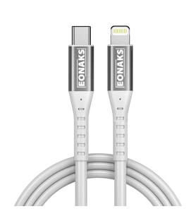 Eonaks iPhone iPad iPod Uyumlu Çift Taraflı Typ-c To Lightning Girişli Hızlı Şarj ve Data Kablosu